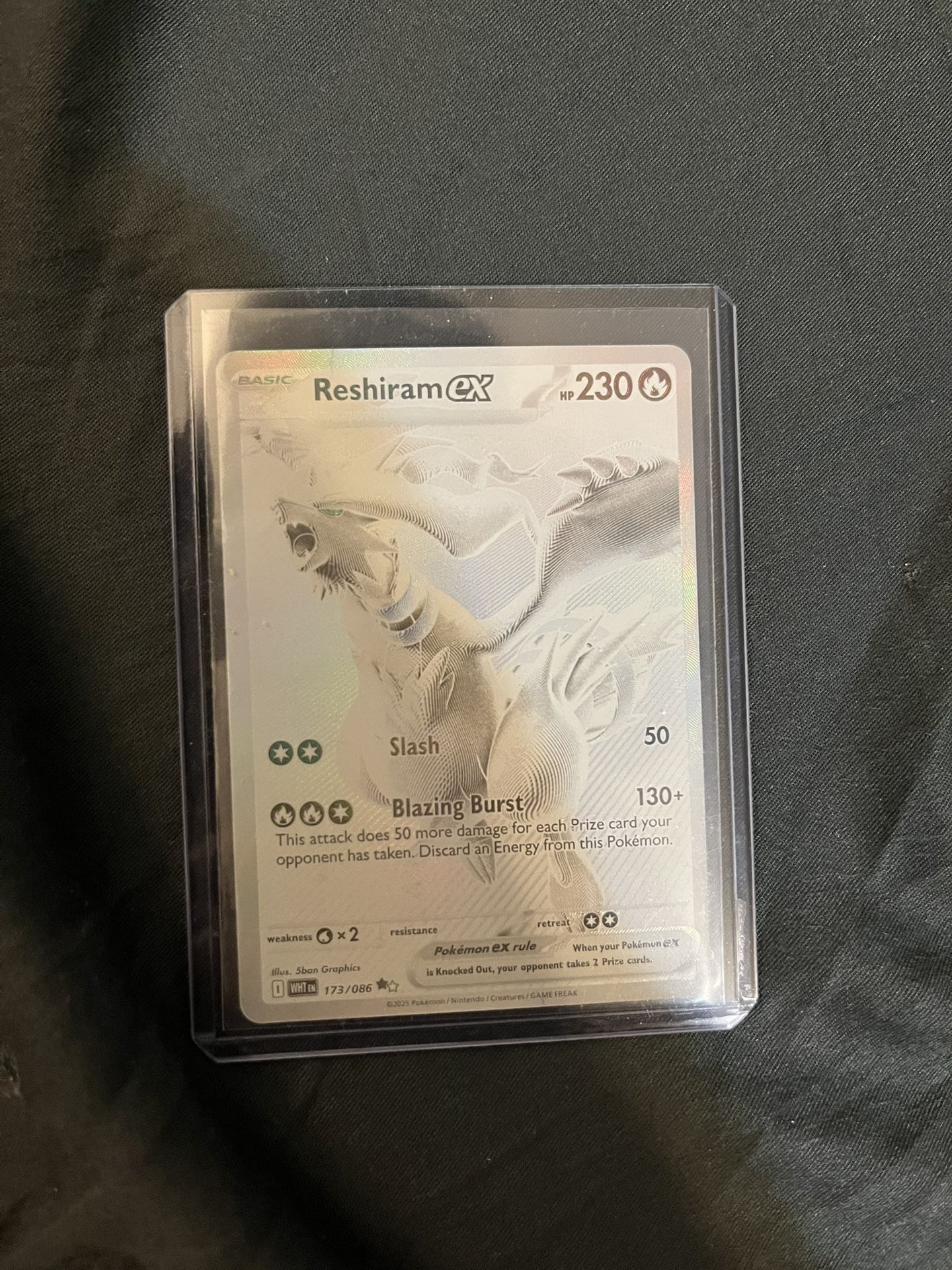 Reshiram Ex 173/083 Pokemon White Flare