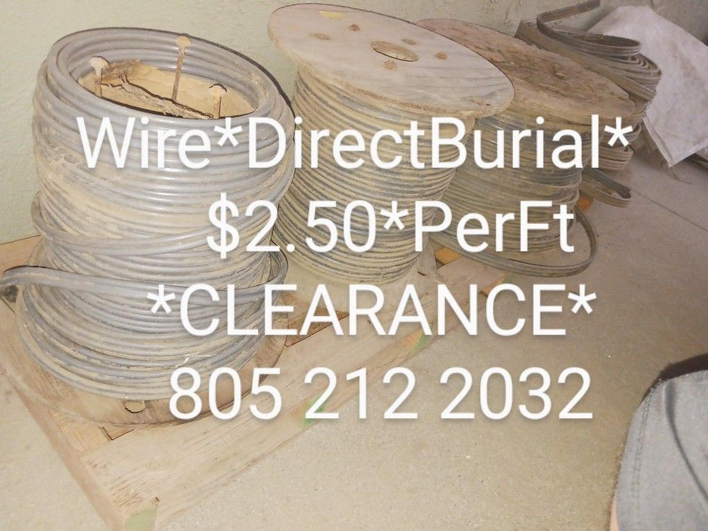 *WIRE SALE CLEARANCE*DIRECT BURIAL* 6Awf,3Wire+Ground OR 8Awg,3Wire+Ground