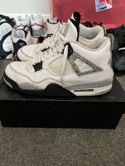 Size 10 Men Jordan 4 Retro White Cement