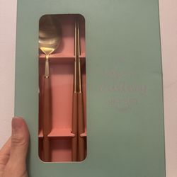 Indi Pink Spoon/chopsticks Set 