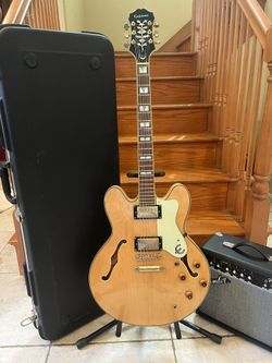 Epiphone Sheraton II (Brand New) W/ Hardshell Case, Fender Amp 