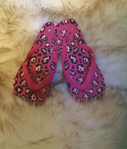 Cheetah print kids sandals size 13/1 shoes