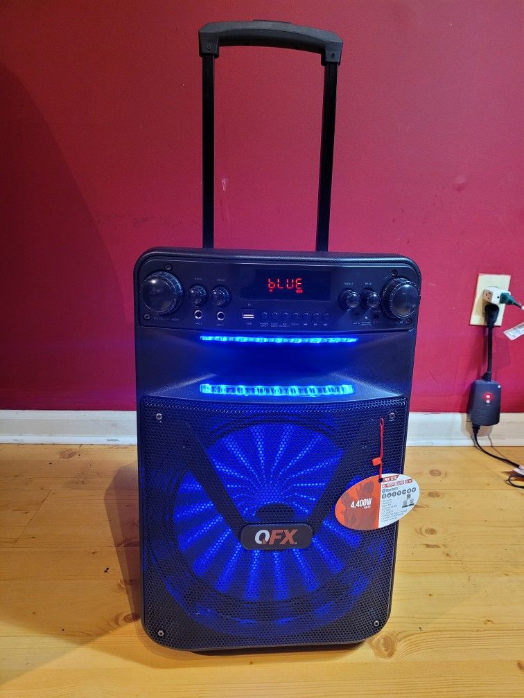QFX PBX-1210 Smart App Controlled Party Speaker with Light Effects