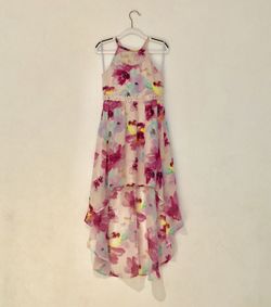 Floral Homecoming Sequin Hearts Girls Dress