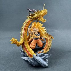 Dragon Ball Z Figure Ssj3 Goku Action Figures Dragon Fist Explosion 14CM PVC GK Statue Collectible Model Toys 