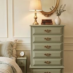 Vintage Refinished Tall Dresser