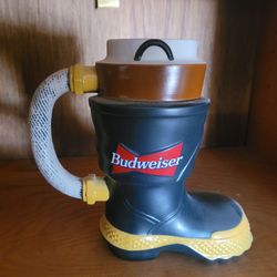 Fireman Boot Stein. Budweiser