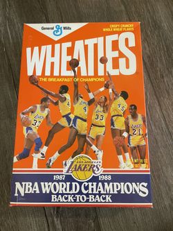 Lakers Champion Wheaties Cereal Box