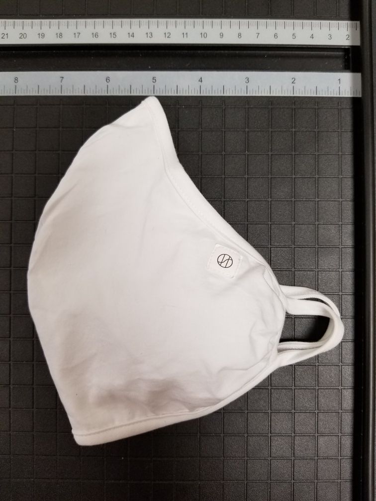 5 Pack - Double Ply Face Mask White cotton Fabric Washable Reusable (M)