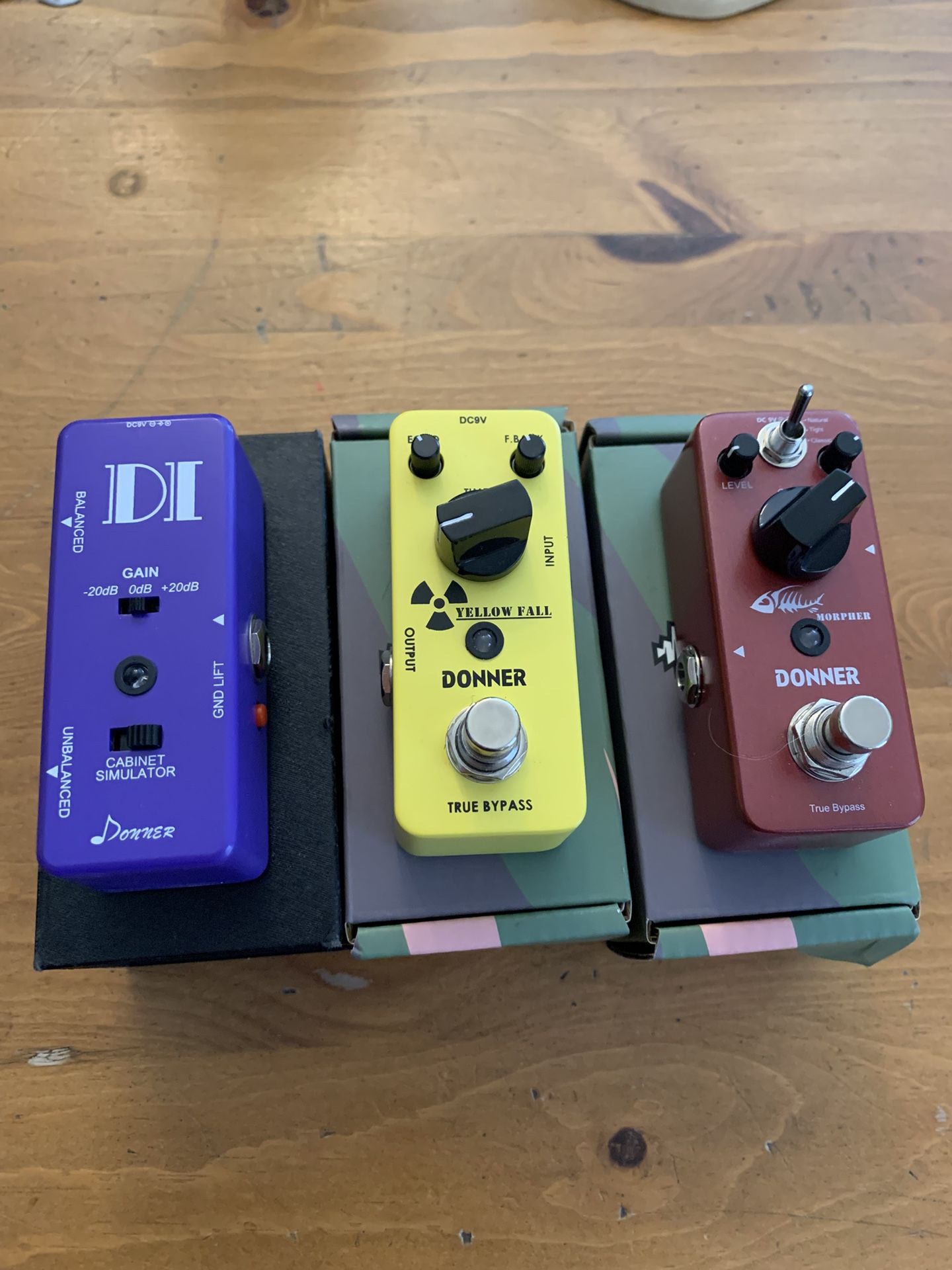 Donner Guitar Effects Pedals Cab Simulator, Delay, Overdrive/distortion