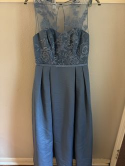 Size 6 Steel Blue Formal Gown ✨WITH POCKETS✨