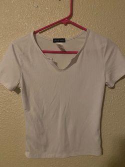 white slim shirt