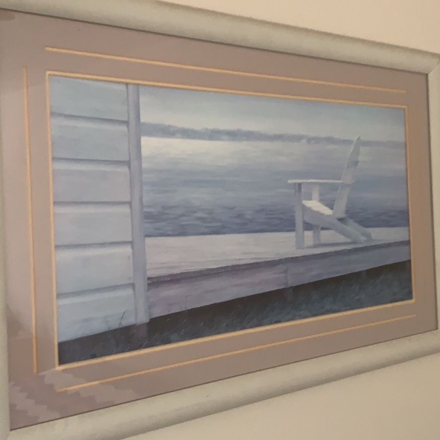 Picture framed dock And chair