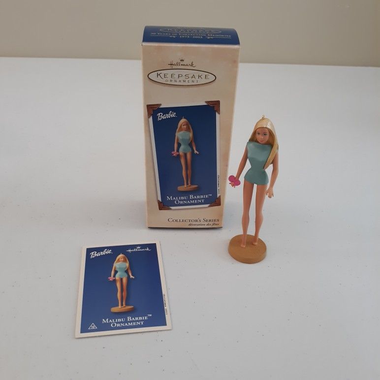 Malibu Barbie Hallmark Ornament 