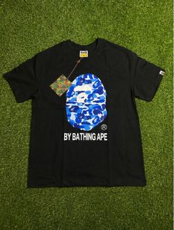Blue/Black Bape ABC Camo Ape head Tee Size (Size M)