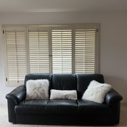Black Leather Couch