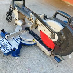 Kobalt saw  with RIDGID compressor