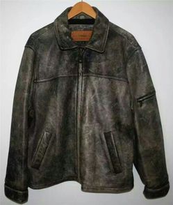 TIMBERLAND BOMBER JACKET WEATHERGEAR COWHIDE LEATHER SIZE L Original Price $498 for Sale in Los Angeles, CA -