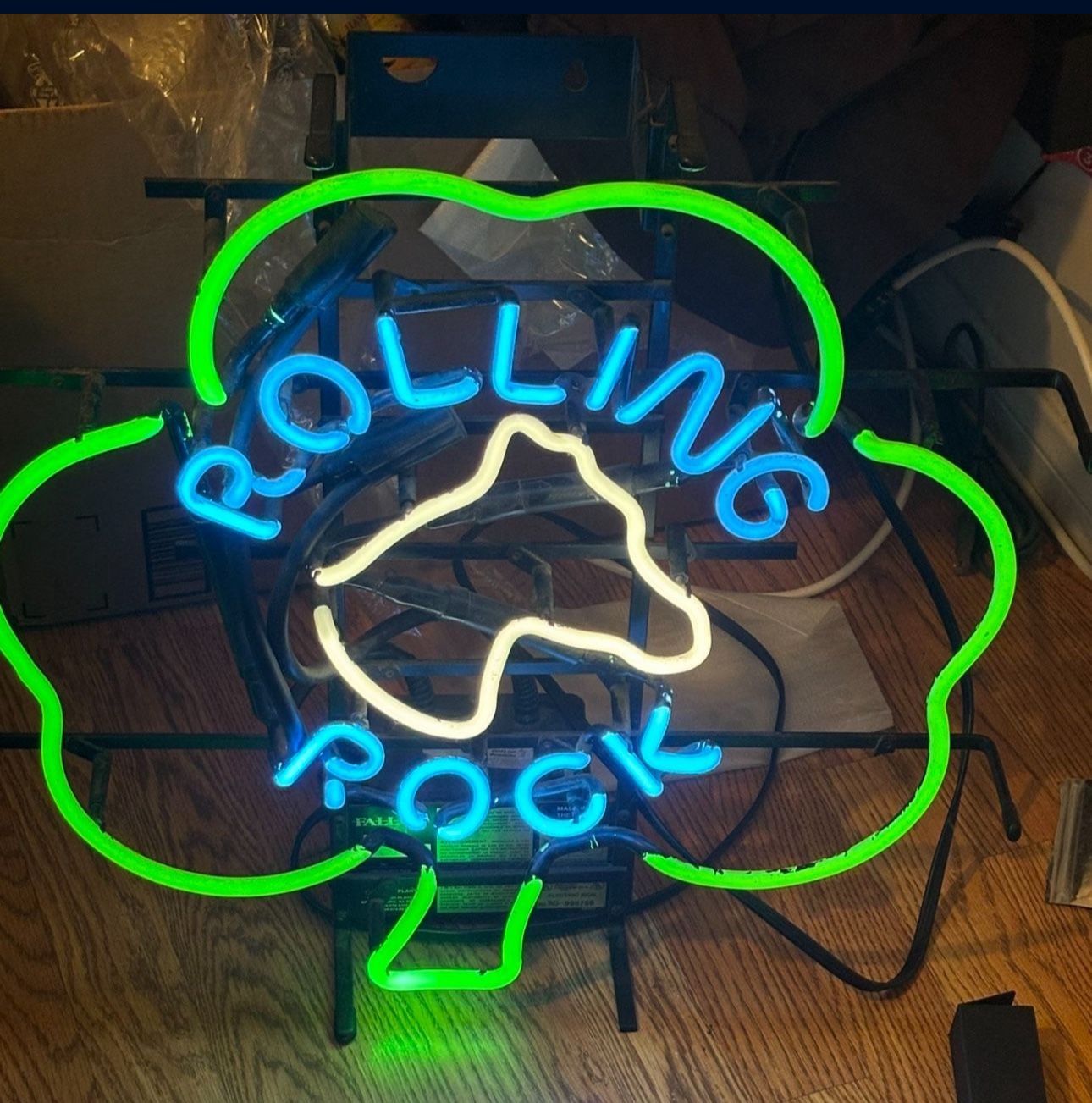 Neon Rolling Rock Sign Neon Bar Light
