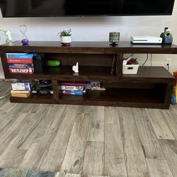 74” Brown TV Stand/Entertainment Center 