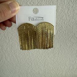 Golden fringe Earrings