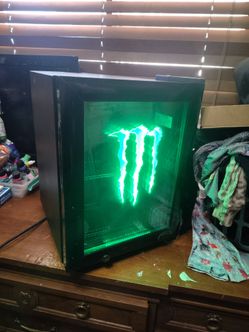 Monster energy drink mini fridge