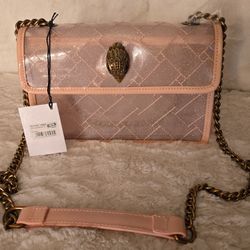 Kurt Geiger Pink Clear Sparkle Shoulder Bag.💓