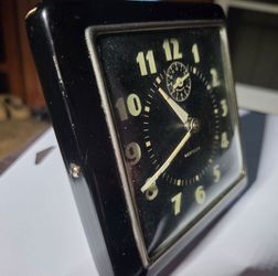 Vintage 1940s Westclox Spur Alarm Clock Wind Up ~ WORKING ~ ALL ORIGINAL PARTS