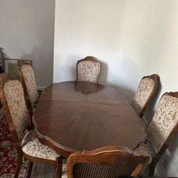 65 Inches Wooden Dining Table