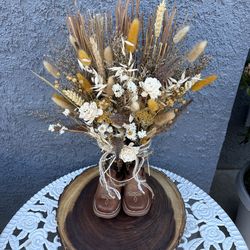Cowboy boot flower arrangement
