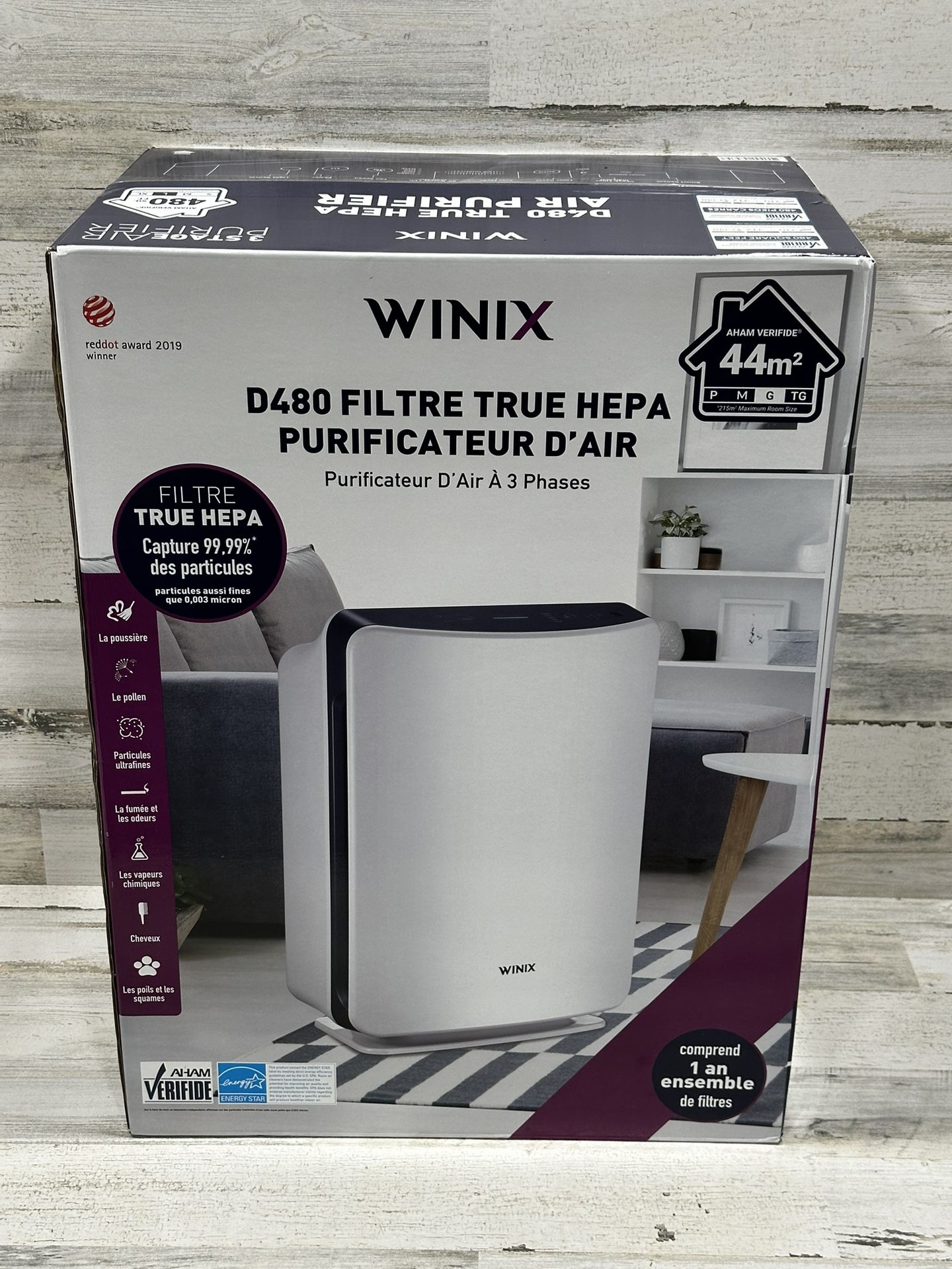 BRAND NEW WINIX D480 True Hepa 3 Stage Air Purifier + SMART Sensor/LIGHT Sensor