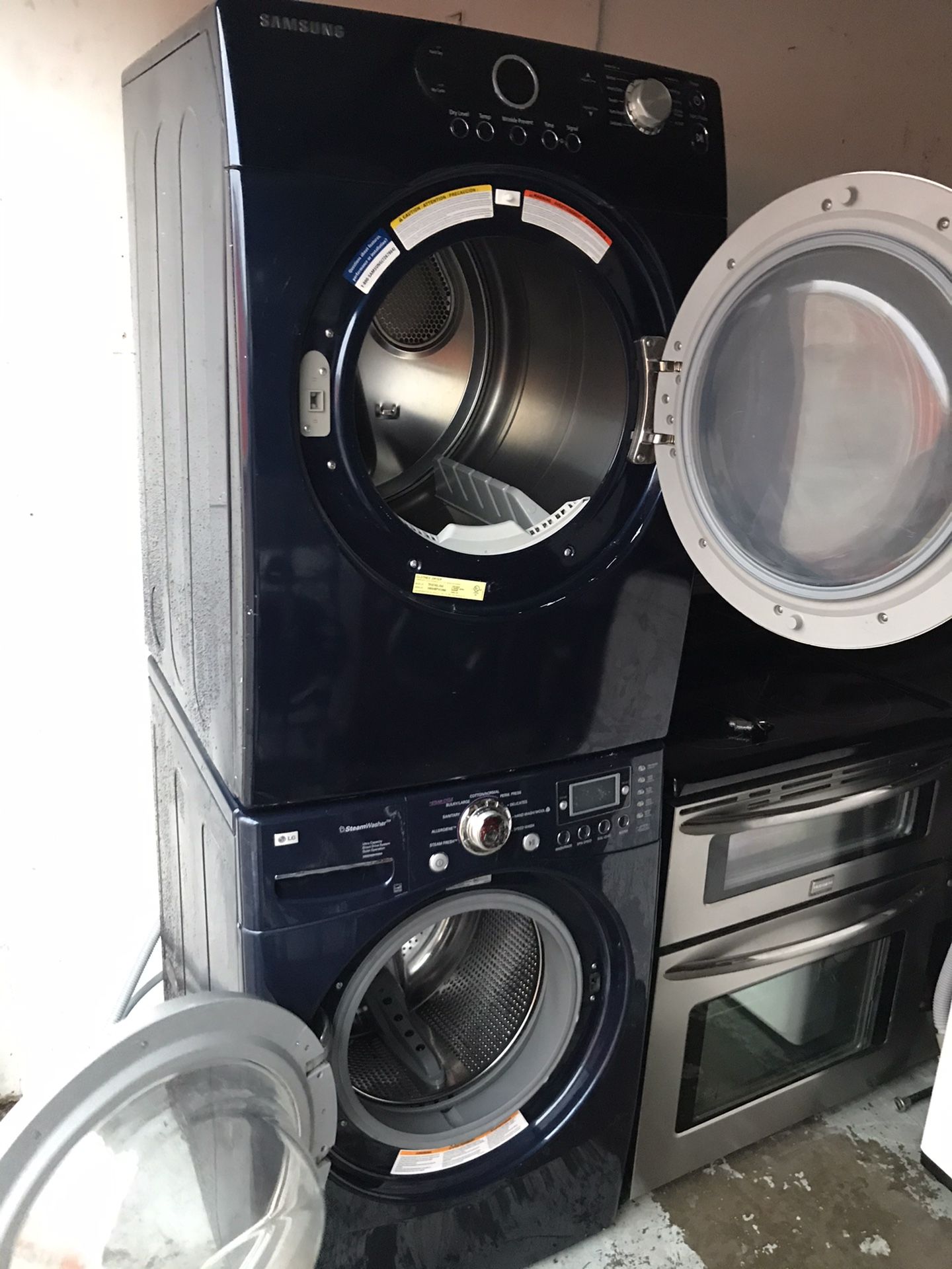 Washer and dryer electric