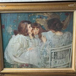Vintage Picture In Gold Frame