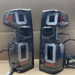 Ot131 Fit 19-23 Chevy Silverado 1500 Full Led Taillight Pair 