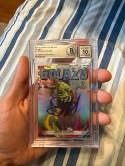 Topps chrome Erling Haaland Beckett 10 Autograph