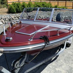 18’ Boat with Trailer
