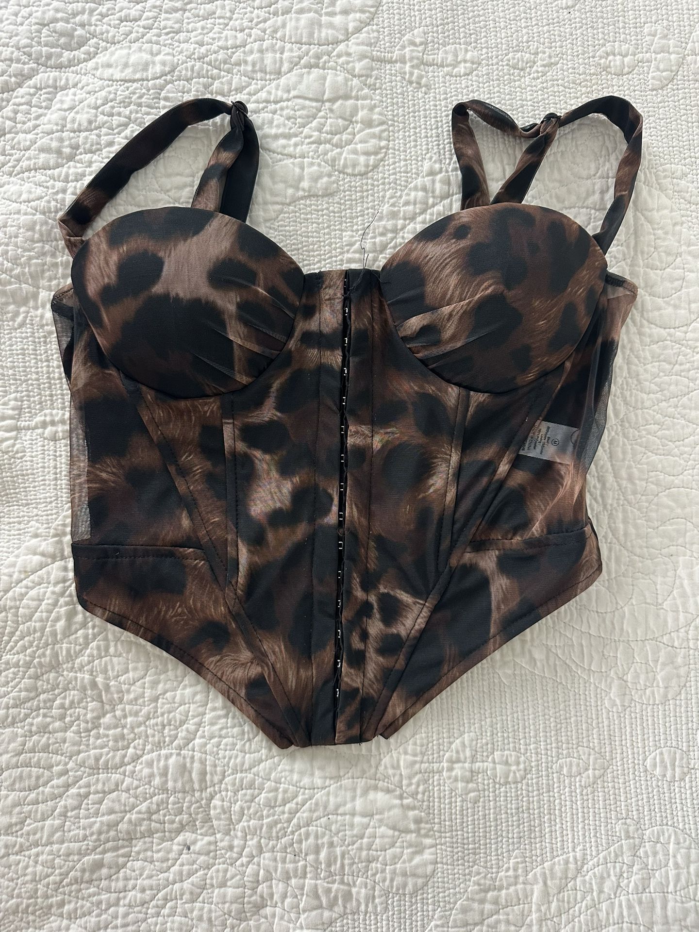 Leopard Corset Top
