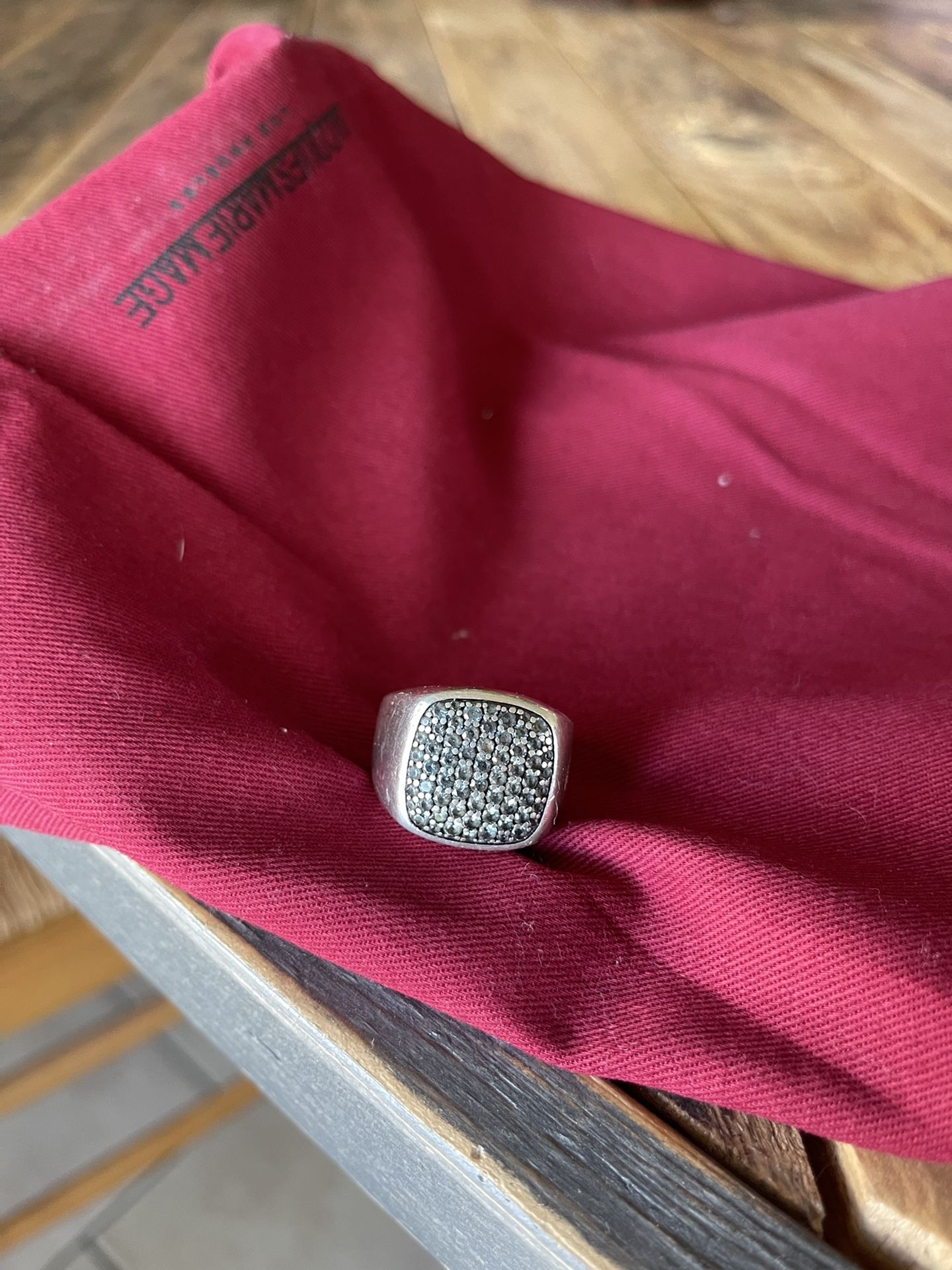 David Yurman Grey Sapphire Mens Ring