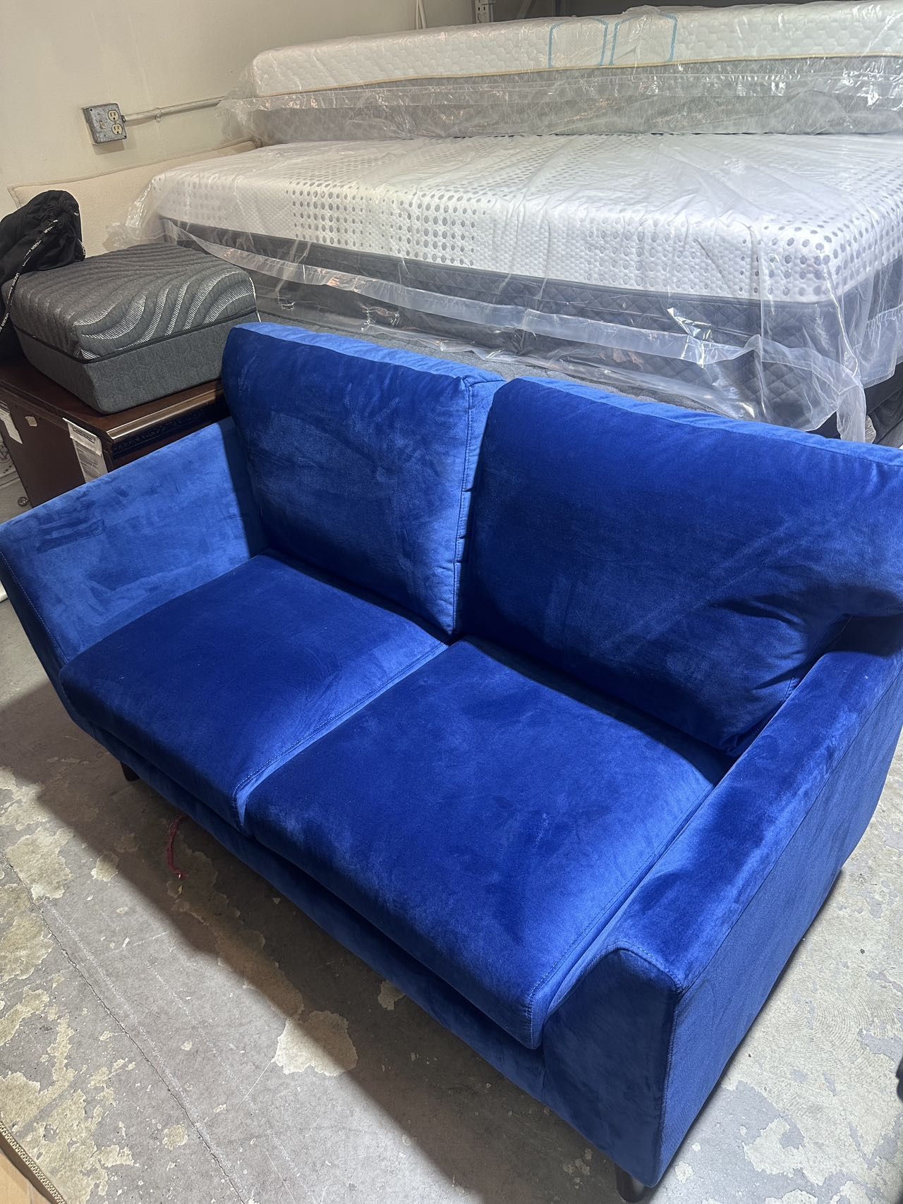 homelegance velvet loveseat