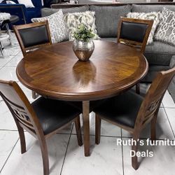 5-Pc Dining Table Set 