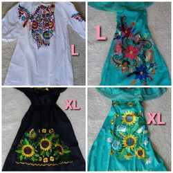 Vestidos Mexicanos Artesanal Para Dama