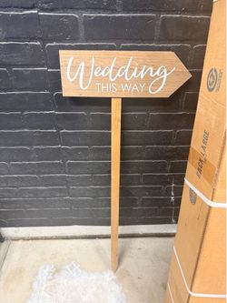 Wedding sign