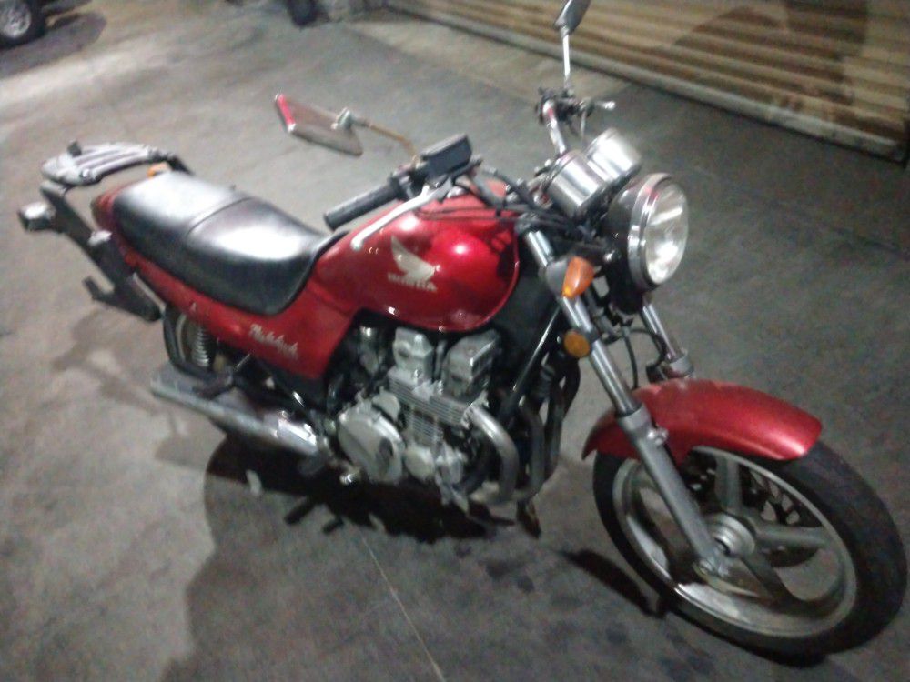 Honda mohawk motorcycle