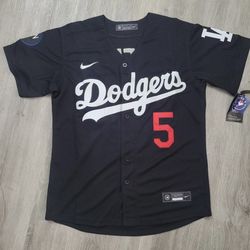 Black Jersey For LA Dodgers Freeman #5 Available All Sizes 