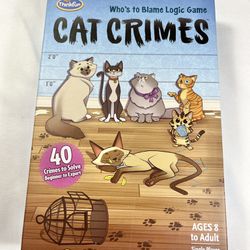 Cat Crimes "Who's to Blame Logic Game" by Think Fun Board Game Complete