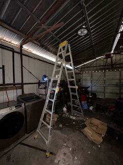 Ladder / washer n dryer
