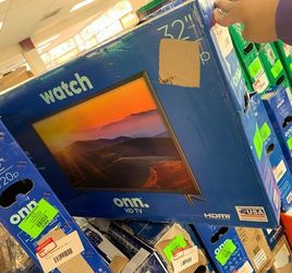 ONN open box HD (NON SMART) 32” TV with warranty GBPA