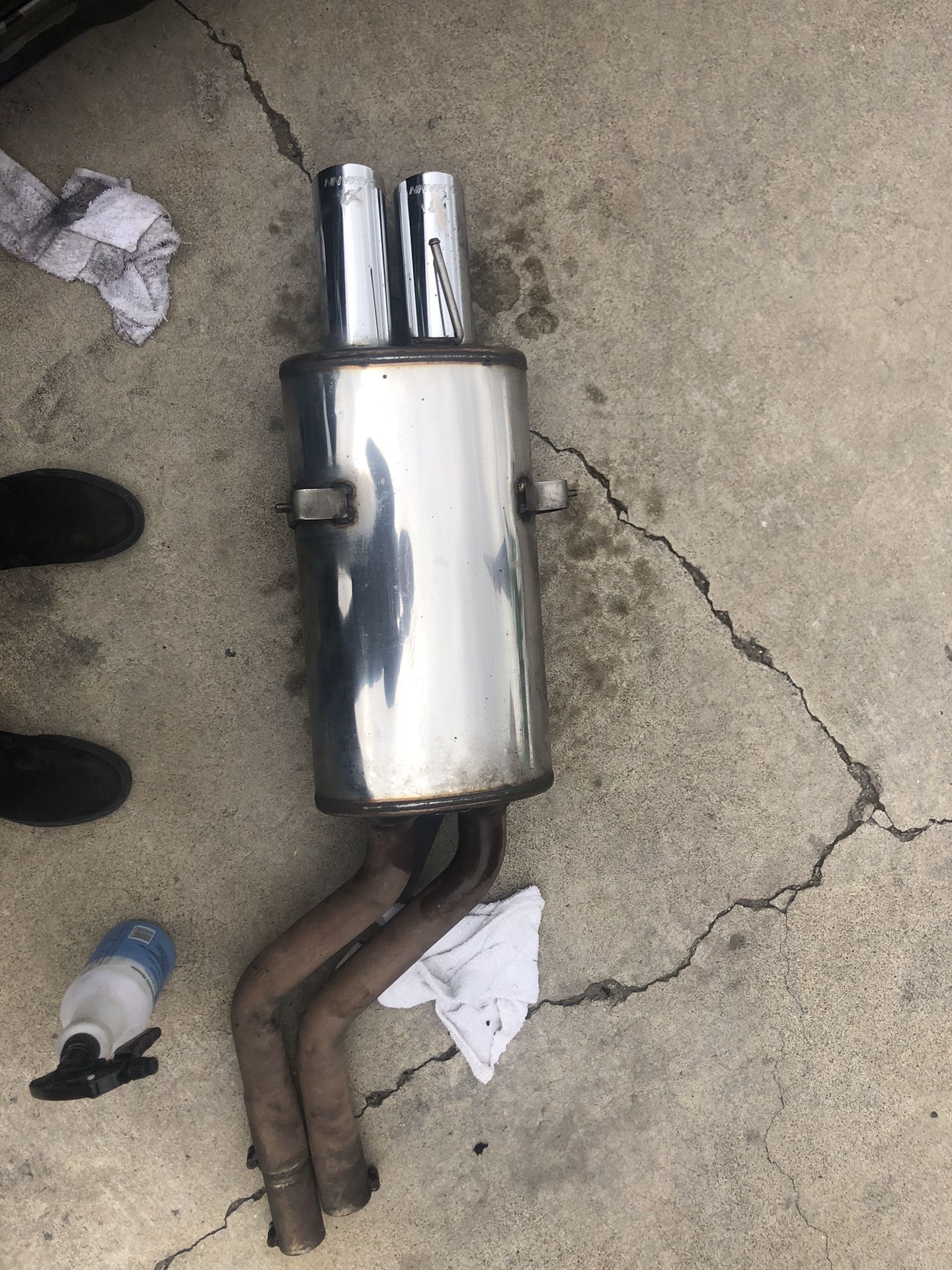 OEM BMW Hamann E46 330Ci Slip On Muffler