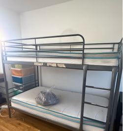 $75- Twin Over Twin Metal Bunk Bed