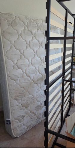 Full size mattress with frame